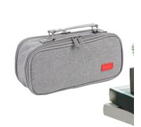 Astuccio Matite Di Grande Capacità,Borsa Portatile Grande Capacità - Borsa per Utensili D'Arte Biblioteca Studio Casa Aula Ceramica Artigianato Esterno Scrivania, grigio, Consulte la descripción