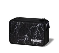 ergobag Astuccio maxi 40 pz Super ReflectBear, matite e pennarelli Lyra, scomparto monete, Nero