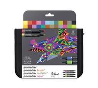 Astuccio Misto Pezzi 24 In Tessuto Mixed Promarker/brushmarker