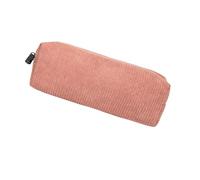 Astuccio morbido e di grande capacità, in velluto a coste, per cancelleria, portatile, per studenti, penne, matite, gomme, pennarelli, rosa, 説明を参照してください, Vedi descrizione