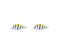 Astuccio multicolore a forma di pesce 3D con chiusura sicura in spugna fodera per la protezione ermetica Oxford Cloth astuccio per matite tipo + 1, 2 Set (Tipo+1), as description