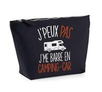 Astuccio nero Camping Car J'peux Pas | Borsa per il trucco idea regalo, beige, Astuccio da toilette