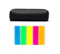 Astuccio Nero Da 1 Pezzo, 1 Set Di Adesivi Per Indici, Astuccio Nero, Astuccio Per Adulti, Astuccio In Pelle, Astuccio Piccolo, Astuccio Mini