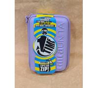 ASTUCCIO ONE TIME tintaUNITA LILLA 1 zip 3 scomparti cod.28878