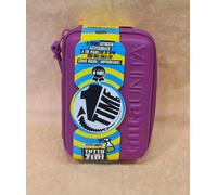 ASTUCCIO ONE TIME tintaUNITA PORPORA 1 zip 3 scomparti cod.28879