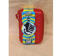 ASTUCCIO ONE TIME tintaUNITA ROSSO 1 zip 3 scomparti cod.28881