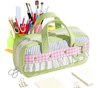 Astuccio Organizer Estetico per la Cancelleria con Scomparti Multipli | Borsa portamatite portatile In viaggio, a scuola, in ufficio, all'università, a casa, per bambini e adulti