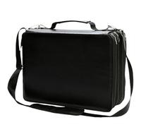 Astuccio organizer grande, organizer per pennarelli, organizer per matite, per hobby artistici, organizer per forniture scolastiche, organizer portatile per matite acquerellabili, penne gel, Nero