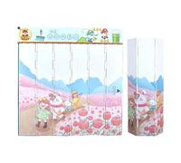 Astuccio organizer per cancelleria per studenti, contenitore arrotolabile per matite e penne per forniture scolastiche e studenti, All'improvviso Foresta di fiori di pesco, Refer to description