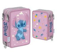 ASTUCCIO ORGANIZZATO 3 ZIP STITCH ROSA