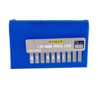 Astuccio Osmer con 1 nome e zip, 23 x 15 cm, in resistente poliestere di alta qu