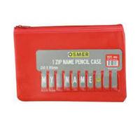 Astuccio Osmer con 1 nome e zip, 23 x 15 cm, in resistente poliestere di alta qu