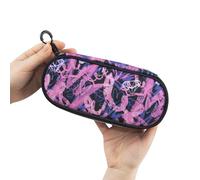 COMIX WBS - Astuccio Scuola Ovale per Bambini e Ragazzi, Ideale per Riporre la Cancelleria, con Divisorio Interno con Passanti Elastici e Pratica Chiusura a Zip, 22 x 5,5H x 9,9 cm