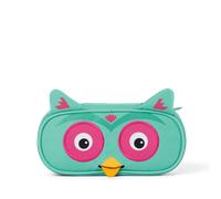 ASTUCCIO ovale PENCIL CASE affenzahn GUFO owl SCUOLA materiale riciclato