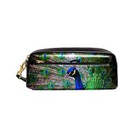Astuccio Peacock With Feathers Out Astuccio Per Matite Grande Capacità Portapenne Multifunzione Borsa Dei Trucchi Per Studenti Ragazzi Adolescente