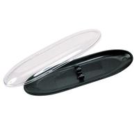 Astuccio per 2 penne con coperchio trasparente