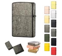 Astuccio per Accendino Compatibile con Zippo, Senza Inserto Copertura Metallica per Accendino con Zippo, Resistente Al vento e All'acqua Astuccio Metallico per Accendino - Durevole e Robusto#11