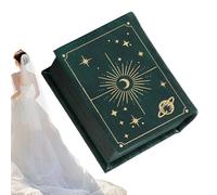 Astuccio per anelli, organizer per gioielli, a forma di libro, chiusura magnetica, per matrimonio, presentazione, da uomo, per fidanzamento, compleanno, viaggio e Natale