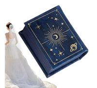 Astuccio per anelli | Organizer per gioielli a forma di libro | per anelli di fidanzamento con chiusura magnetica | Uomo in fidanzamento compleanno viaggio e Natale