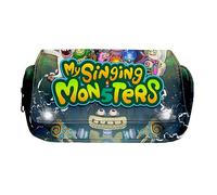 Astuccio per bambini - Astuccio per matite con scritta in inglese "My Singing Monsters", astuccio per cancelleria e cancelleria per studenti, grande capacità, per ragazzi e ragazze, Tipo 2,