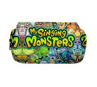 Astuccio per bambini - Astuccio per matite con scritta in inglese "My Singing Monsters", astuccio per cancelleria e cancelleria per studenti, grande capacità, per ragazzi e ragazze, Tipo 12.,