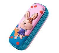 Astuccio per cancelleria, astuccio per cancelleria, grande capacità, con motivi a cartoni animati, unico design , per compleanno, Natale, Capodanno, Coniglietto, Refer to , Unisex