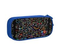 Astuccio per cancelleria con stampa di formule matematiche, per scuola, università, ufficio, viaggi, ragazzi, ragazze, adulti, Blu, Taglia unica, Set di zaini per la scuola