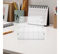 Astuccio Per Cancelleria in Acrilico Custodia Pennelli Stand for Desk