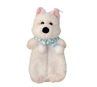 Astuccio per cancelleria, morbido design a forma di cane, astuccio in peluche, per scuola, università, viaggi, ufficio, gomma, righello, pennarello, rossetti, auricolari, Highlands occidentali, Fare