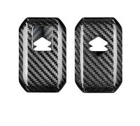 Astuccio per chiave auto Custodia fibra carbonio per chiave telecomando auto per Suzuki per Swift 2017 2019 2020 Wagon R Monopoly supporto di protezione per chiave senza chiave(Silver black 01)
