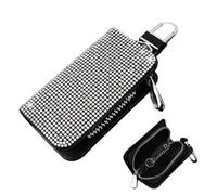 Astuccio per chiave auto Custodia per chiave auto A+ Bling Crystal, custodia per portachiavi con diamante bianco
