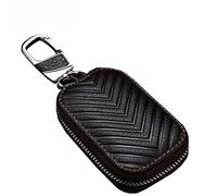 Astuccio per chiave auto Custodia per portachiavi, portachiavi per auto, portachiavi con gancio in metallo, portachiavi con cerniera(10 pcs Coffee)