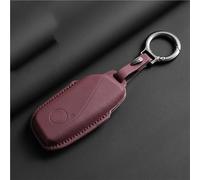Astuccio per chiave auto Custodia protettiva per chiave auto in pelle con flip completo per BMW Serie 7 G07 G09 G70 G81 XM U06 per M3 2023 per X1 per X7 iX i7 per I20 U11 LCI(K-red ring)