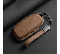 Astuccio per chiave auto Custodia protettiva per chiave auto in pelle con flip completo per BMW Serie 7 G07 G09 G70 G81 XM U06 per M3 2023 per X1 per X7 iX i7 per I20 U11 LCI(K-brown chain)