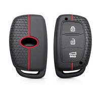 Astuccio per chiave auto Per Ix35 per Grand I10 Custodia per chiave per Elantra 2017 per Tucson per Sonata Ix25 per I20 per Creta per Santa Fe per GLS Reina Portachiavi(Redline(3 BTN)smart)