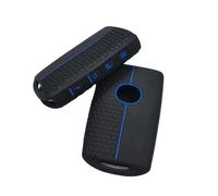 Astuccio per chiave auto Per Mazda CX9 CX3 CX5 CX8 CX30 CX60 2 3 6 Alexa CX90 MX30 Per X5 X9 SS30 MX5 Custodia in silicone per chiave telecomando auto Coprichiave Fob2027(Black Blue)