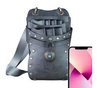 Astuccio per forbici da parrucchiere, borsa per forbici, borsa da cintura, custodia per barbiere, portaforbici, portaforbici, custodia per attrezzi da parrucchiere, grande capacità per