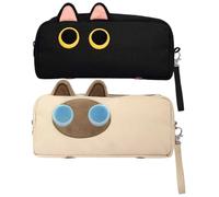Astuccio per gatti - Custodia per cancelleria | Organizer per penne con cerniera 22x6,5x9,5 cm, borsa per forniture scolastiche di grande capacità, organizer per pennelli cosmetici da viaggio