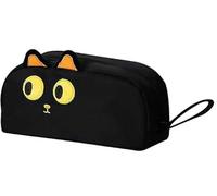 Astuccio Per Gatti Neri Da 1 Pezzo, 4 Pezzi Di Simpatico Libro Di Convenienza Per Gatti Neri, Borsa Per Cancelleria A Forma Di Animale, Adesivo Autoadesivo Per Note Di Notizie.