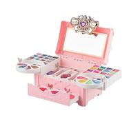Astuccio per il trucco per bambini, set di smalti per unghie e lucidalabbra giocattolo con scatola di immagazzinaggio, set di trucco per ragazze, per gioco di bellezza, regalo di Natale compleanno