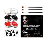 Astuccio per il trucco per il viso di Halloween - Halloween lavabile a lunga durata | Cofanetto per il trucco corporeo per feste, cosplay, vampiro zombie carnevale evento celebrazione sessione