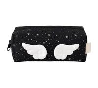 Astuccio per la scuola, astuccio portapenne e cosmetici, nero, Vedere la | Astuccio Kawaii con stella, grande capacità, carino, organizer per cosmetici con scomparto separato