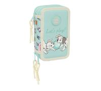 Astuccio per la Scuola con Accessori Disney Azzurro 12,5 x 19,5 x 5,5 cm 37 P
