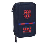 Astuccio per la Scuola con Accessori F.C. Barcelona Blu Marino 12.5 x 19.5 x 4 c