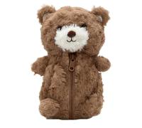 Astuccio per matite a forma di animale, grande capienza, Marrone, | Astuccio in peluche a forma di orsetto per viaggi, biblioteca, aula, penne, pennelli per il rientro a scuola
