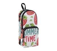 Astuccio per matite a forma di fragola, grande capacità, con scomparto per studenti, a forma di borsa, organizer per cancelleria, astuccio per matite e pennarelli, per scuola, ufficio, lavoro, Parola