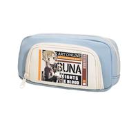 Astuccio per matite a tema anime Kirigaya Kazuto, per studenti, Yuuki, Asuna, AsadaShino, grande capacità, con stampa di cartoni animati, astuccio con cerniera, idea regalo per la scuola, per ragazzi