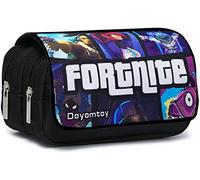 Astuccio per Matite a Tema Gioco di Grande Capacità, Tasca con Cerniera Doppio Portapenne Multifunzione Astuccio Portamatite 3D, Borsa per Penne Grande Capacità, per Bambini Ragazzi e Adulti