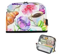 Astuccio per matite acquerellabili con Torre Eiffel parigina con cerniera, astuccio grande per matite carino, per ragazze, arte animale, materiale scolastico preppy universitario