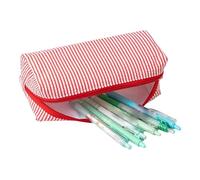 Astuccio per matite | astuccio grande capacità - Organizer con chiusura lampo per ufficio, scrivania, insegnamento, scuola materna, lezioni d'arte per bambini, Colore: rosso, vedi descrizione